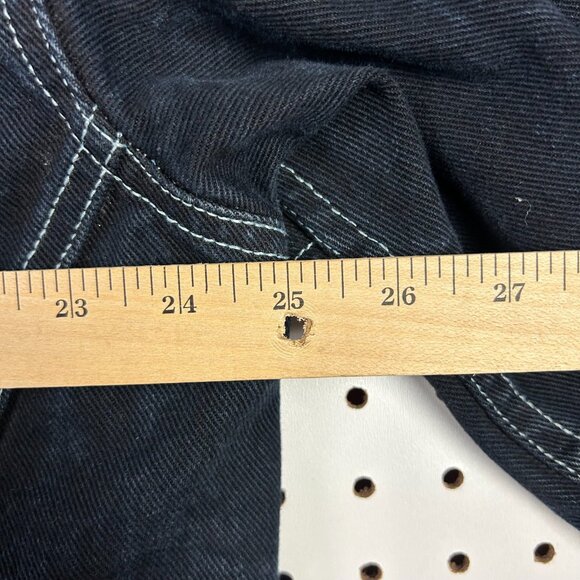 Phat Farm Denim Jean Jacket XL Dark Wash Y2K Streetwear Skater Grunge READ 90s - Picture 7 of 8